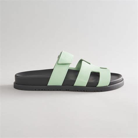 Hermès Chypre Sandals Epsom Vert Jade – eliteUSA.